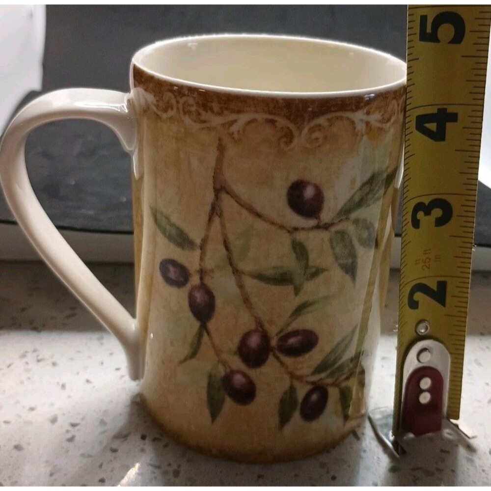 222 Fifth Mug Rustic Olives Tree Branch - Picture 6 of 6